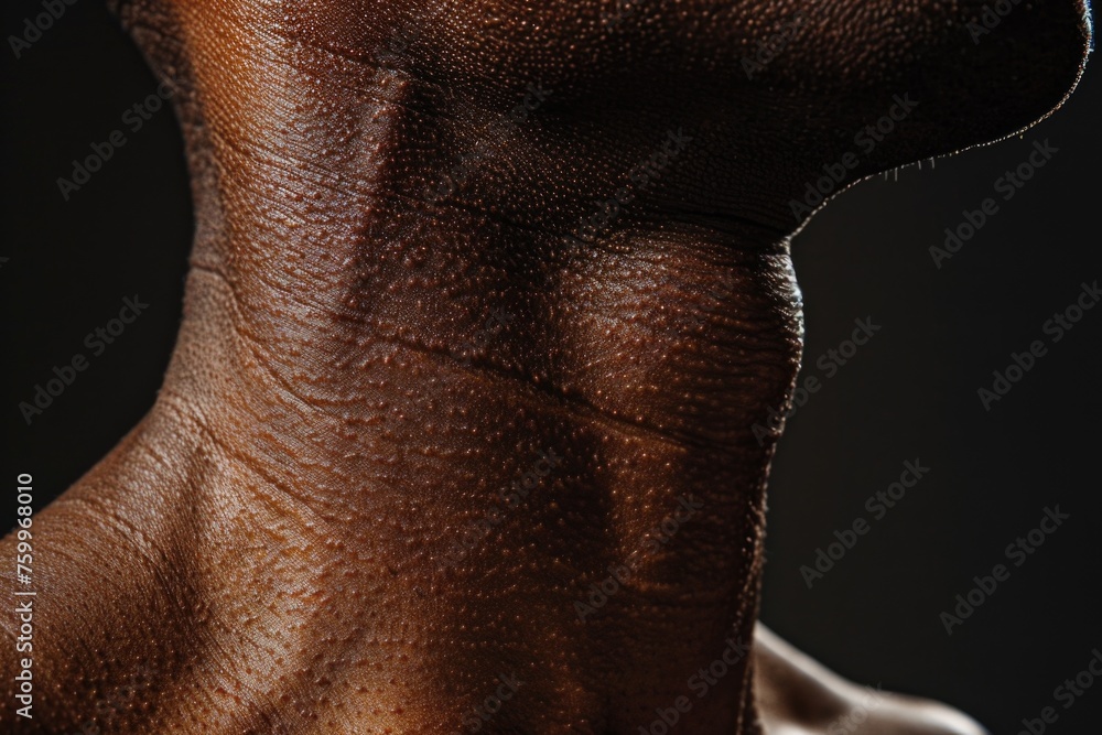Nice Neck detailed texture of human skin, specifically focusing on the neck and ...