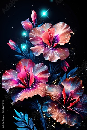 Flower made by AI wallpaper