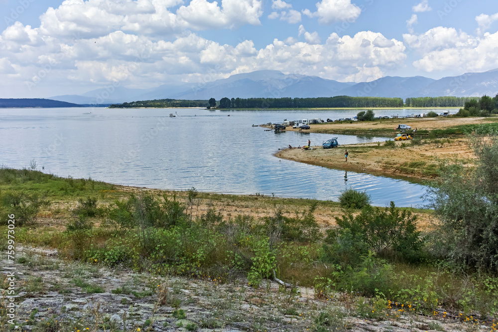 Panorama of Zhrebchevo Reservoir, Bulgaria