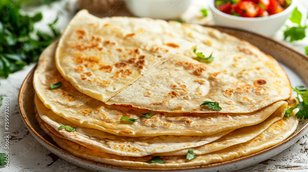 Tortilla pancakes - a product that can be used in many different ways.