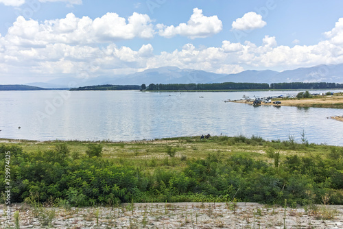 Panorama of Zhrebchevo Reservoir, Bulgaria photo