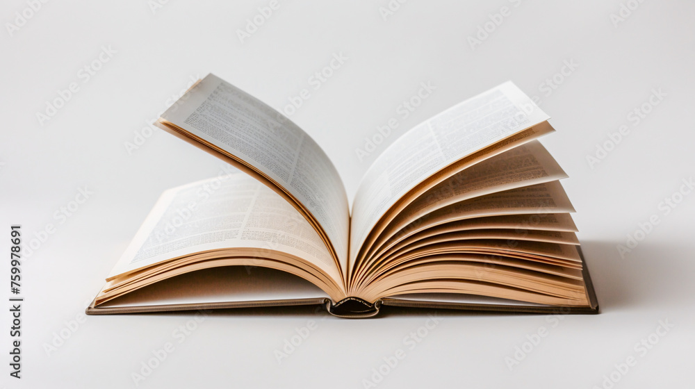 Stack of open books on education and literature, knowledge concept Stack of open books on education and literature, knowledge concept