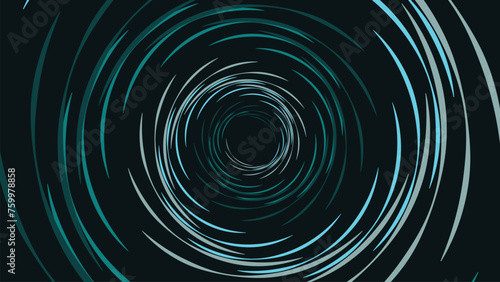 Abstract round spiral dotted vortex style urgency spinning creative hole background.