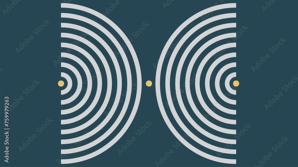 Abstract round spiral dotted vortex style urgency spinning creative hole background. - obrazy, fototapety, plakaty 