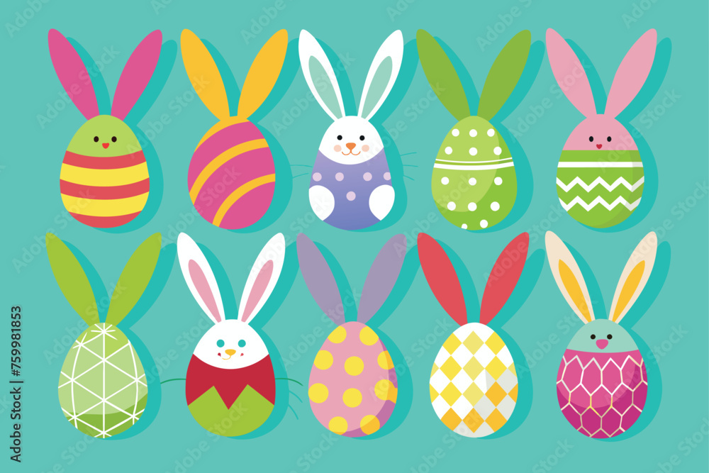 Obraz premium easter bunny tails vector design 2.eps