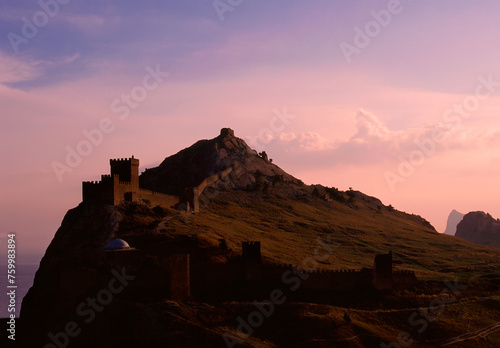 Genoese fortress, Sudak, Crimea, Ukraine, Europe. photo