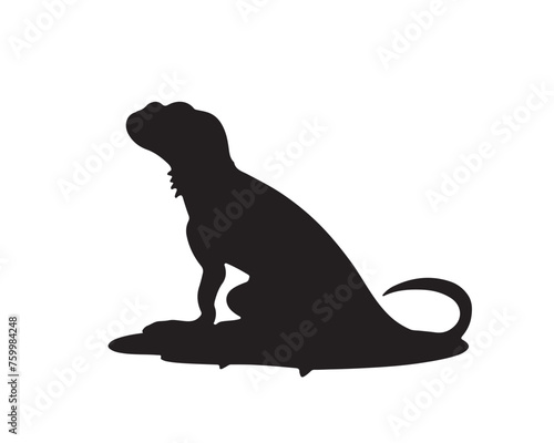 Chameleon lizard silhouette. Chameleon vector illustration. lizard art work.