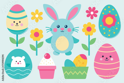 easter coloring pages for kids vector design 18.eps