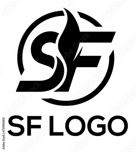 S F LOGO BLACK AND WHITE