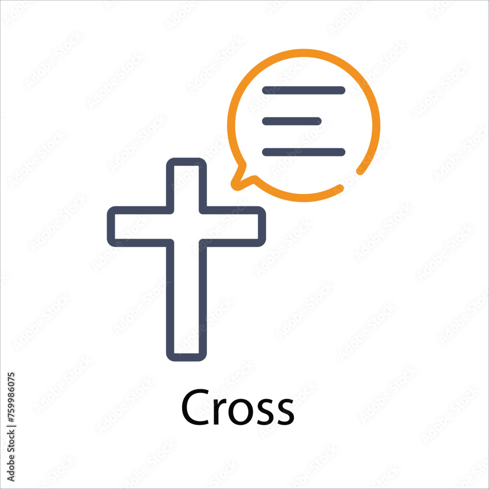 Fototapeta premium Cross icon