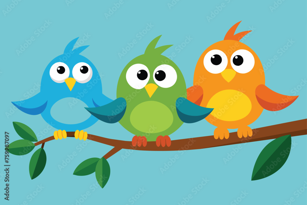 funny birds on branch clipart vector design 7.eps funny birds on branch clipart vector design 7.eps