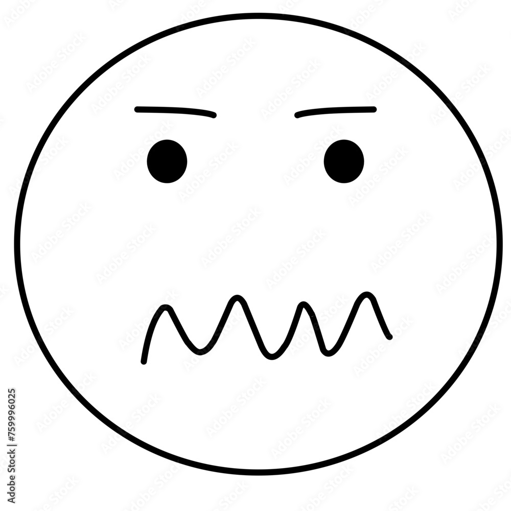 Fototapeta premium Smiley Icon different emotions