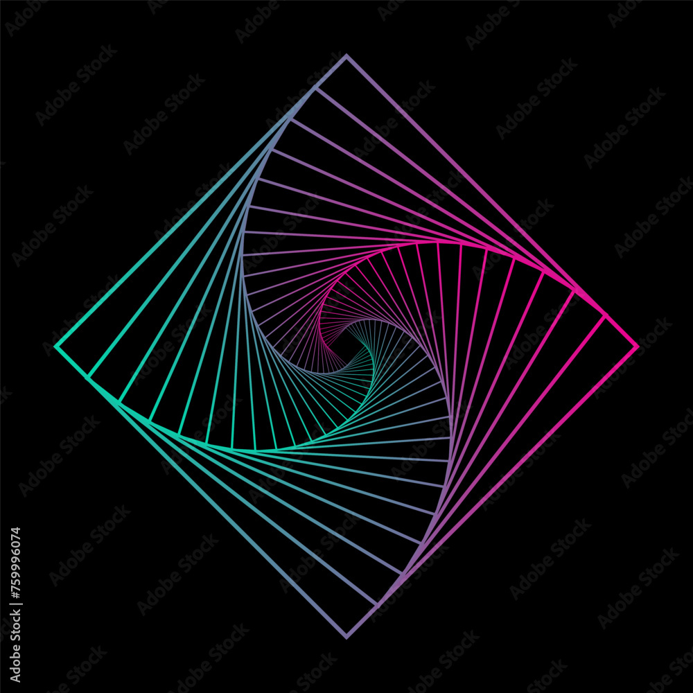 Naklejka premium 3D square object background design