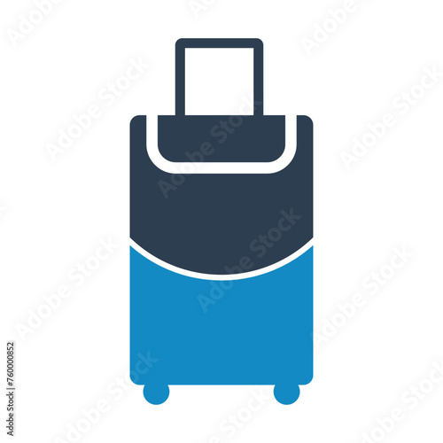 Abstract premium luggage, baggage, travel bag icon design. 