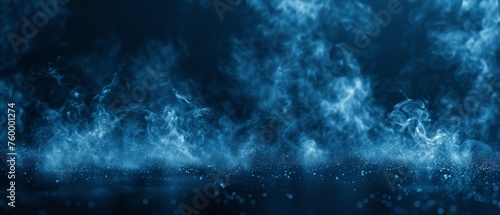  A blue background with smoke rising from the top. #760001274