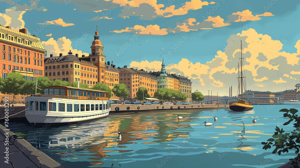 Stockholm Waterfront Serenity