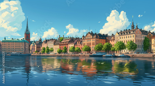 Stockholm Waterfront Serenity