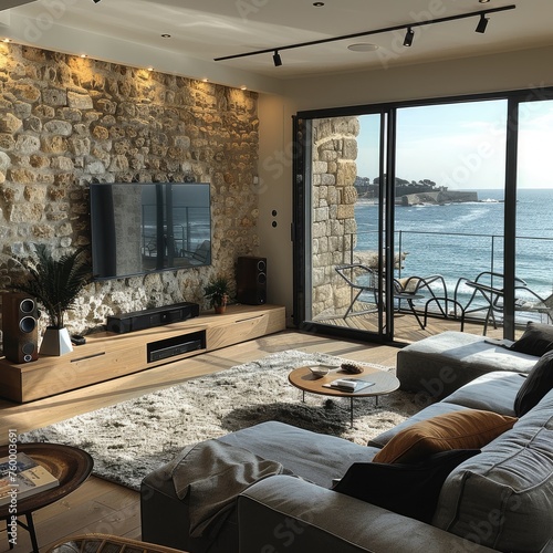 Beautiful living room with ...