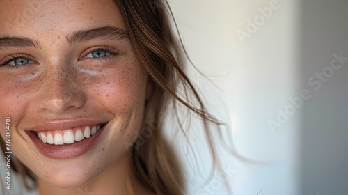 Smiling woman with beautifu...