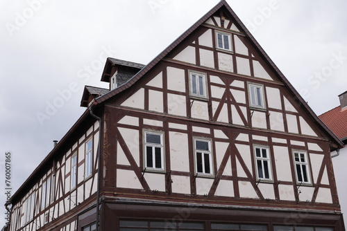 Historisches Fachwerkhaus in Altstadt von Wächtersbach in Hessen	 photo
