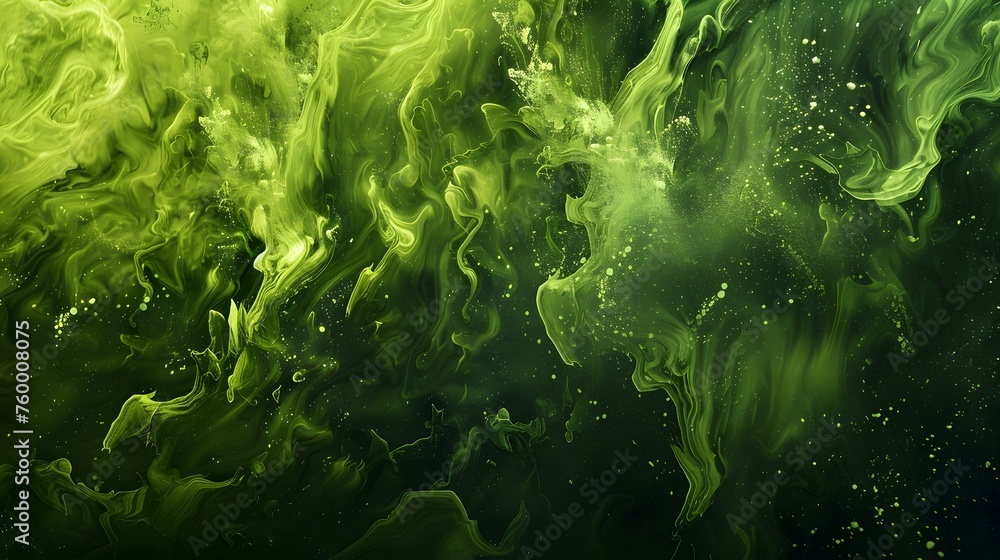Abstract green paint wallpaper. Detailed stroke of paint. Abstract green paint wallpaper. Detailed stroke of paint.