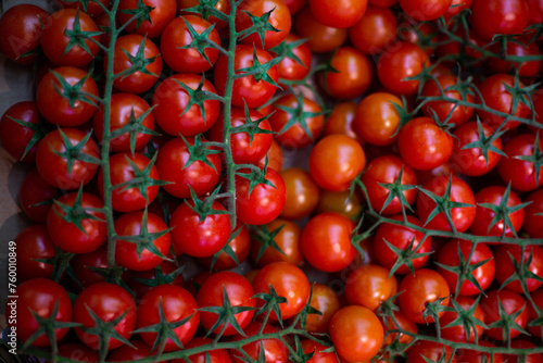 cherry tomatoes in a market © elias