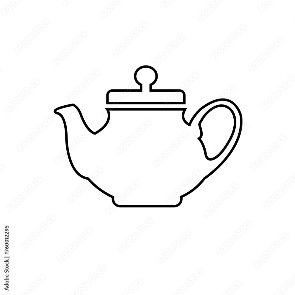 Abstract line premium electric kettle vector icon Abstract line premium electric kettle vector icon