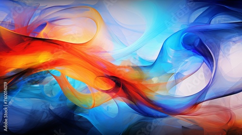 Abstract, vivid colorful background with dynamic patterns and vibrant hues, generative AI