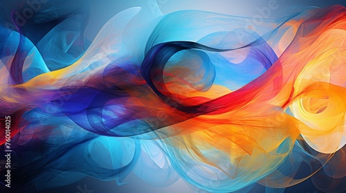 Abstract, vivid colorful background with dynamic patterns and vibrant hues, generative AI