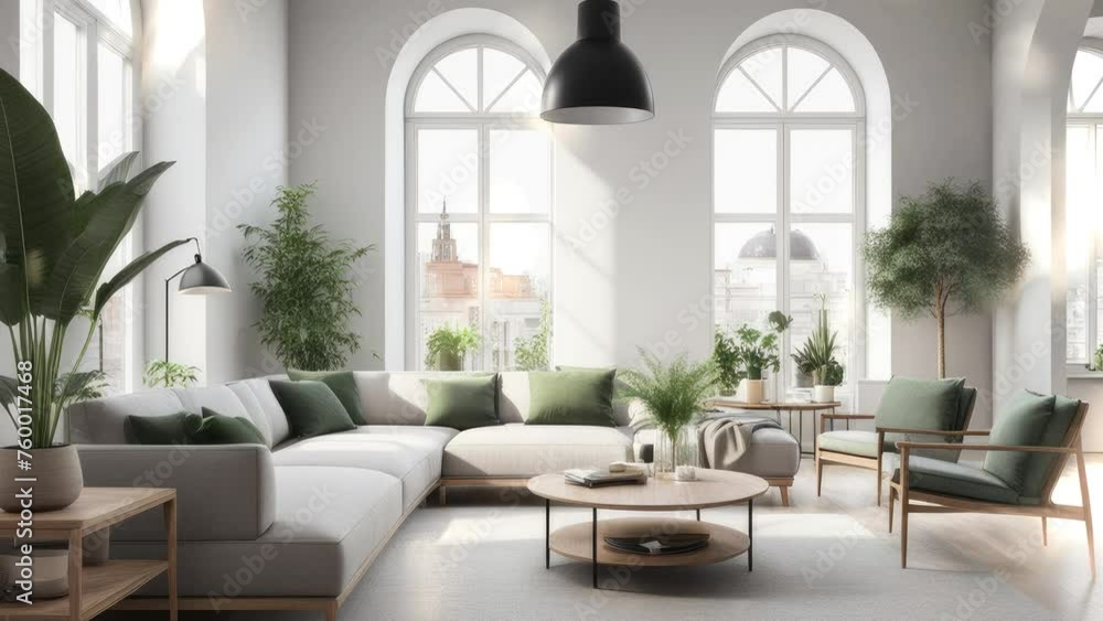 3d rendering. new modern scandinavian loft apartment. 3d rendering. new modern scandinavian loft apartment.