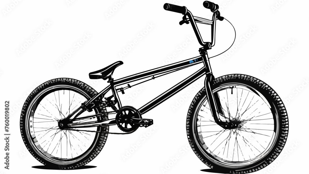 Fototapeta premium Extreme BMX Bicycle Vector Illustration
