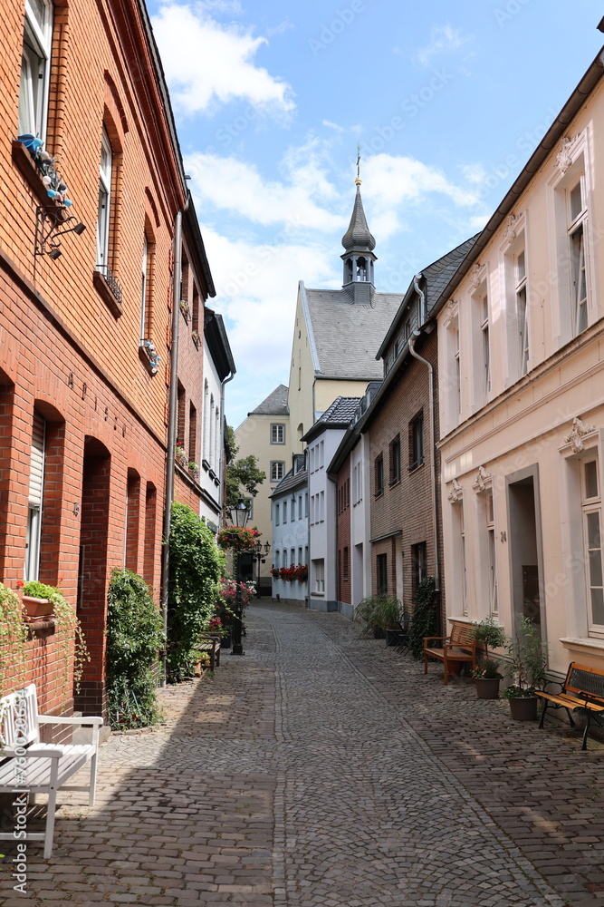 Obraz premium Blick in die Altstadt von Kempen am Niederrhein 