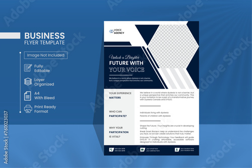 Modern Flyer design, perfect for your creative professional business.