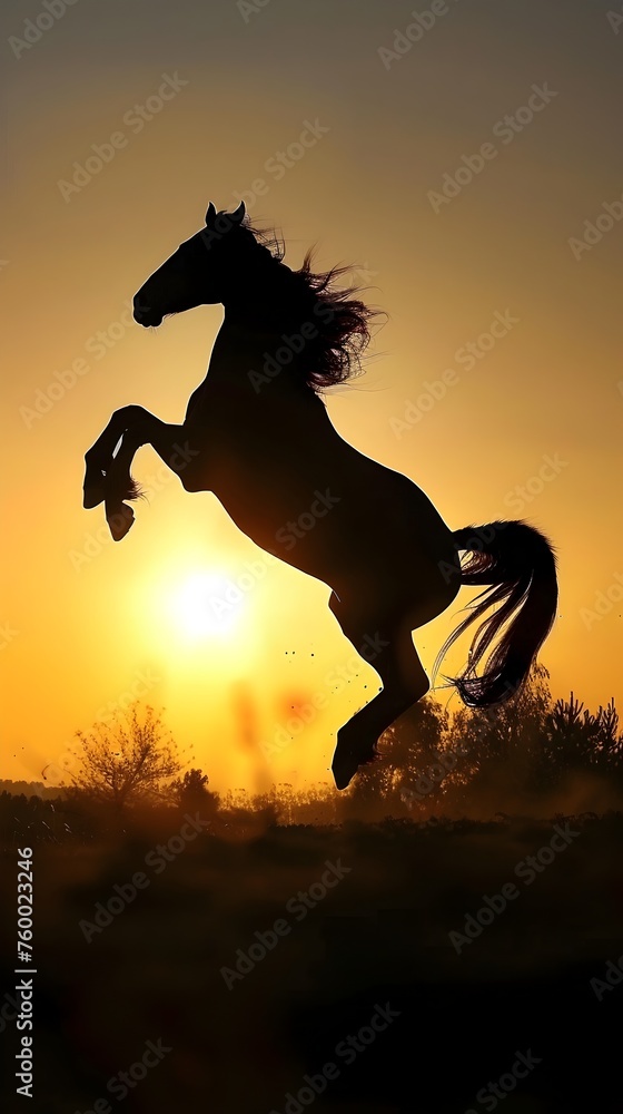 Arabian Horse's Unbridled Power at Dusk: A Majestic Display of Untamed Grace Arabian Horse's Unbridled Power at Dusk: A Majestic Display of Untamed Grace