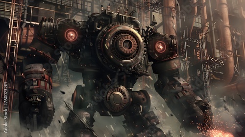 Platinum Gears Fuel Steampunk Bomber Man's Inventive Defense of His City