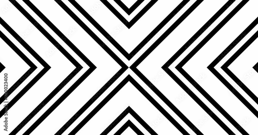 Black and white stripes. 3d render video.4k Seamless loop animation.Abstract stripes background.3d render background. Black and white stripes. 3d render video.4k Seamless loop animation.Abstract stripes background.3d render background.