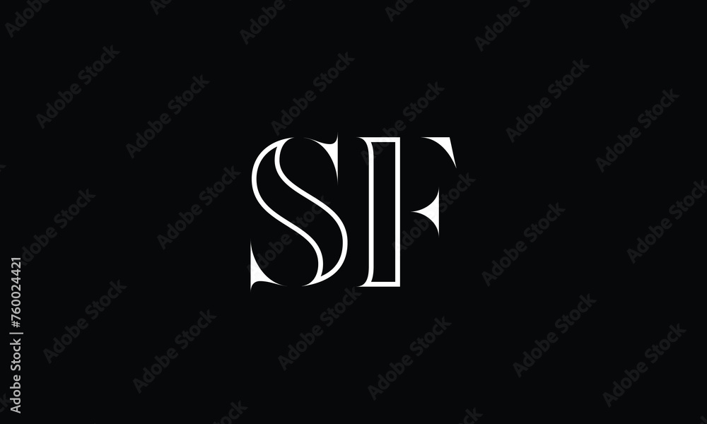 SF, FS, S, F, Abstract Letters Logo monogram SF, FS, S, F, Abstract Letters Logo monogram