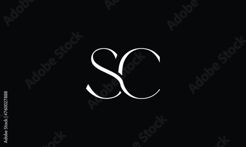 SC, CS, S, C, Abstract letters Logo monogram