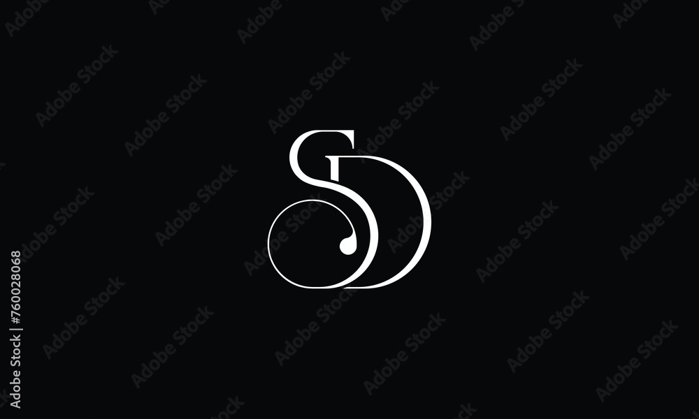SD, DS, S, D, Abstract Letters Logo Monogram SD, DS, S, D, Abstract Letters Logo Monogram