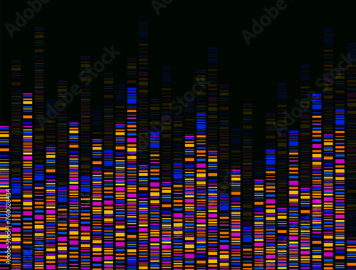 Dna test infographic. Dna test, barcoding, genome map. Graphic concept for your design