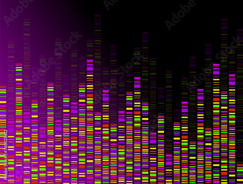 Dna test infographic. Dna test, barcoding, genome map. Graphic concept for your design