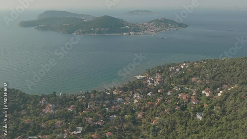 prince island, Istanbul Marmara sea, aerial footage, jk01 photo