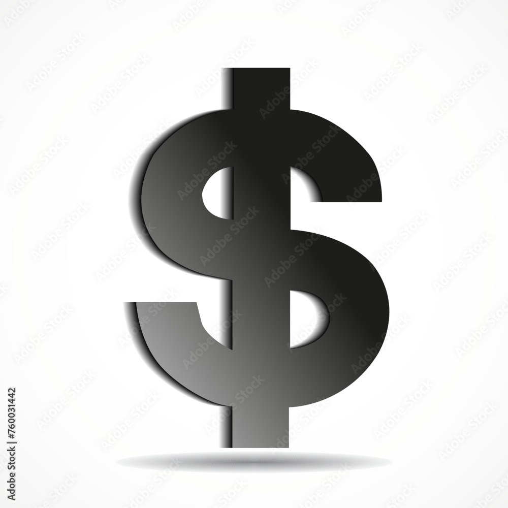 Obraz premium Symbol dollar. Usd currency symbol. Vector illustration