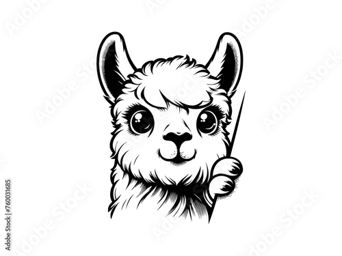 Playful Llama: Llama Vector Illustration for Whimsical Designs and Lively Creations