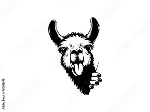 Playful Llama: Llama Vector Illustration for Whimsical Designs and Lively Creations