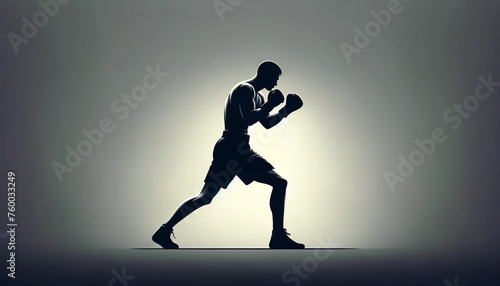 Silueta de boxeador
