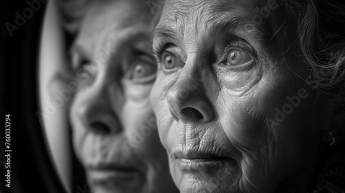 The poignant journey of an elderly woman , captured in rich, emotive imagery. © Alex
