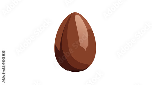 illustrazione di grande uovo di cioccolata, uovo pasquale photo