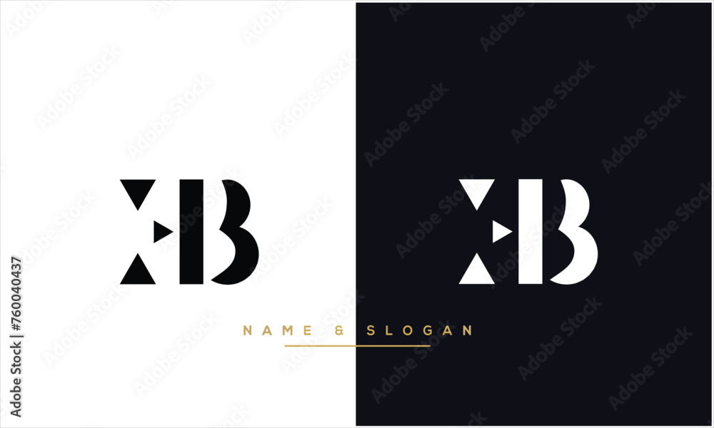 EB, BE, Abstract Letters Logo Monogram EB, BE, Abstract Letters Logo Monogram
