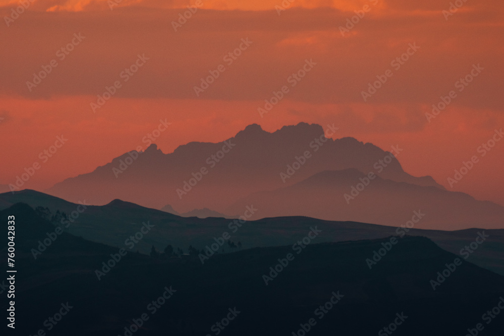 sunset in the mountains sunset in the mountains